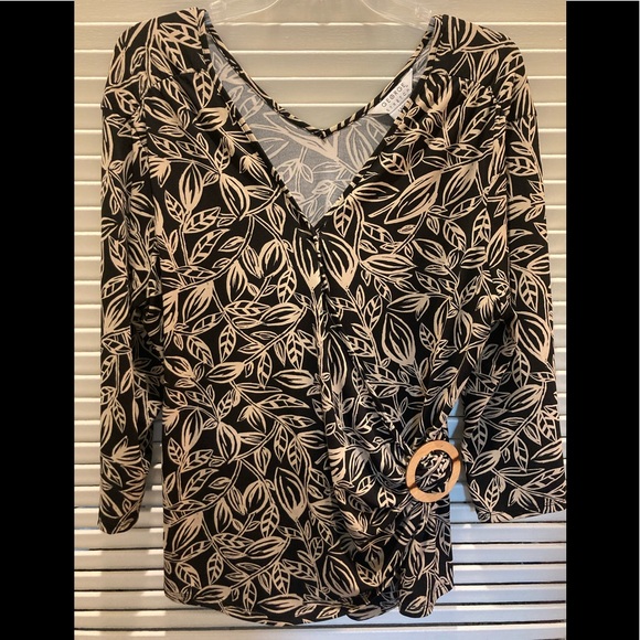 GEORGE FAUX WRAP TOP SZ XL 16-18